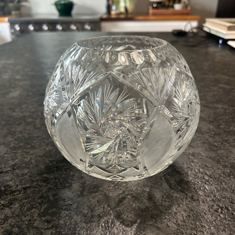 Crystal Rose Bowl